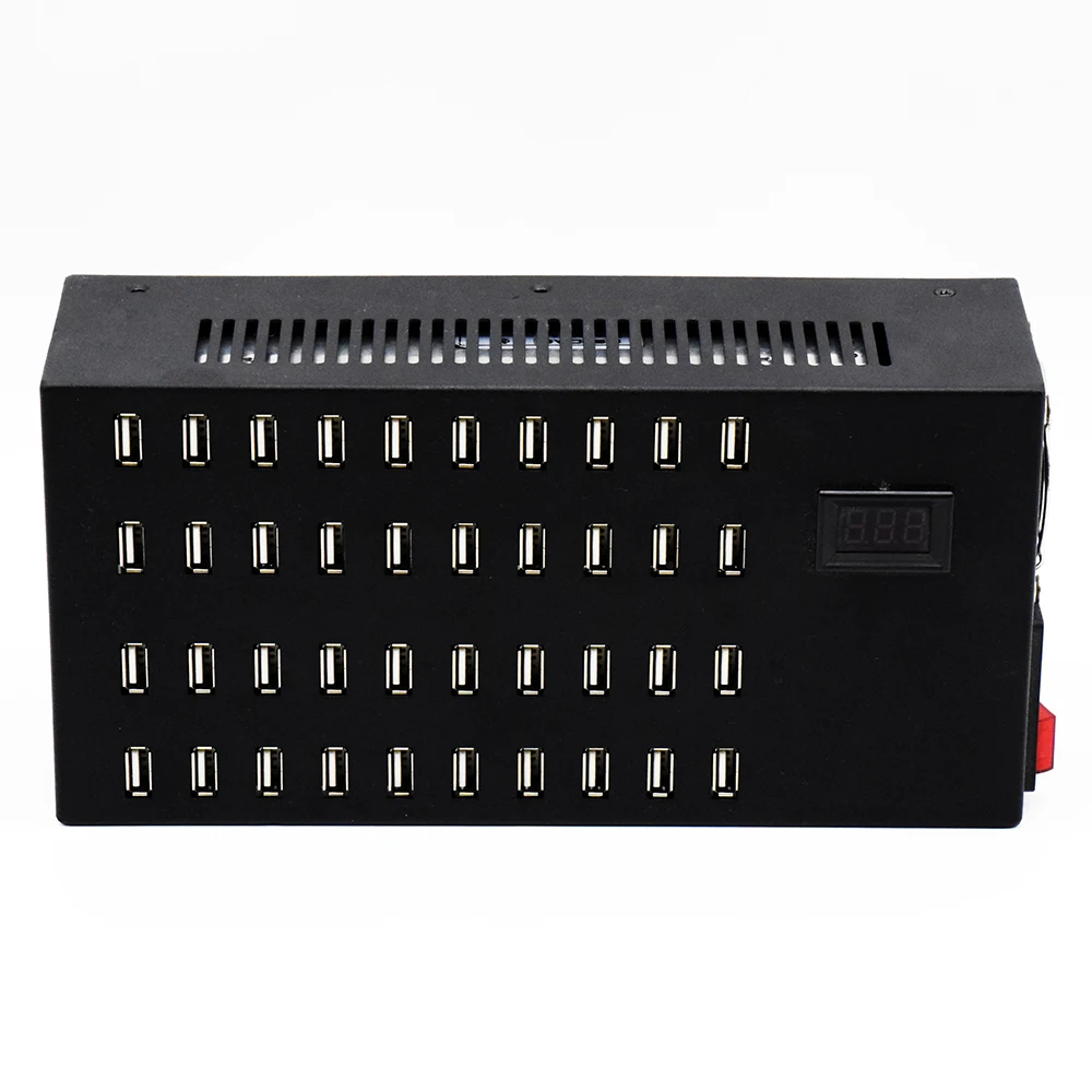 

40-Port 5V 300W Multi USB Charger HUB LED USB Charging Station Dock Universal Mobile Phone Desktop Wall Home Chargers UK Plug