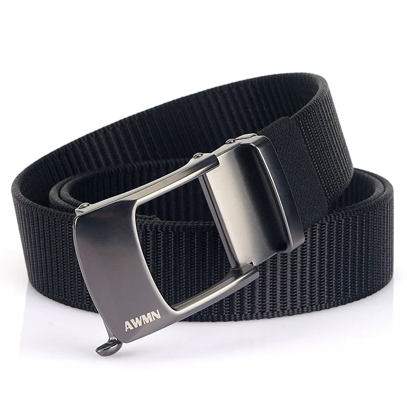 

Men's Nylon Automatic Buckle Belt Strand Empty Alloy Buckle Leisure Outer Belt Correas Para Mujer 14 Colors Belt for Men