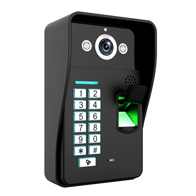 7 inch RFID Fingerprint Video Door Phone Intercom Doorbell With IR-CUT IR Camera HD 1000 TV Line Wireless Remote enlarge