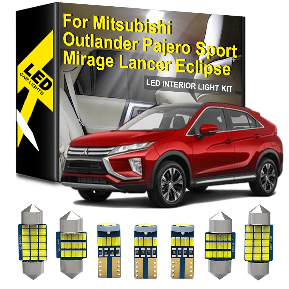 Светодиодный внутренний светильник для Mitsubishi ASX Eclipse Cross Pajero Sport V20 V60 V80 Outlander MK1 MK2 MK3