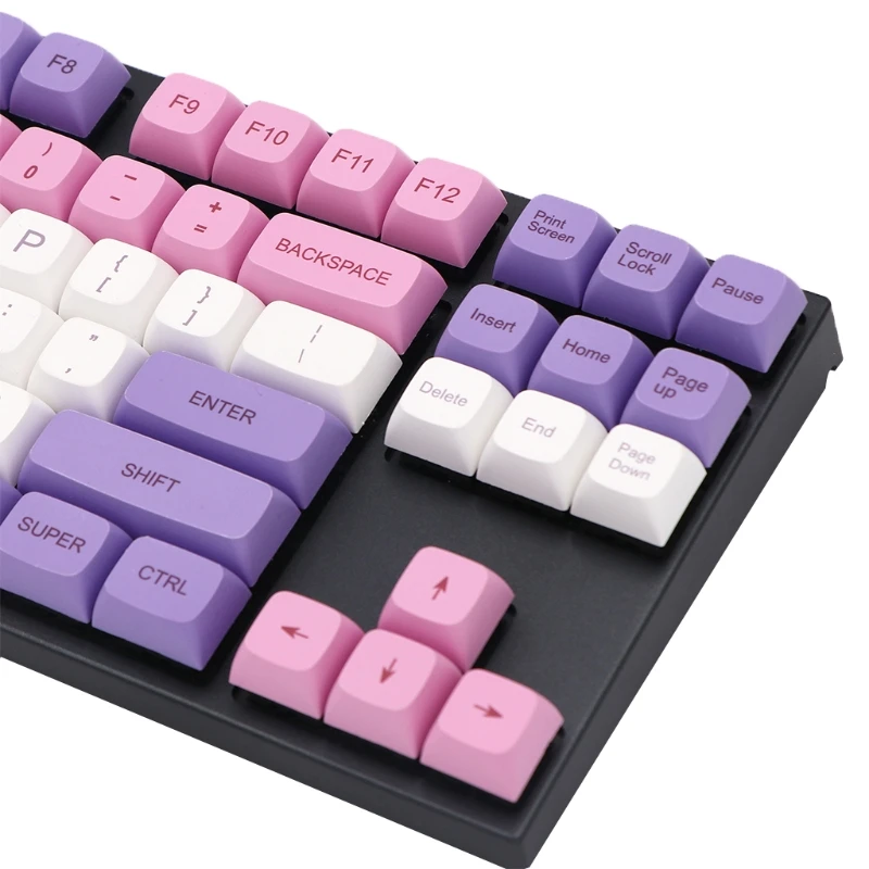134 клавиш/комплект XDA Profile Hana Keycap PBT 5-сторонняя сублимационная клавиатура для