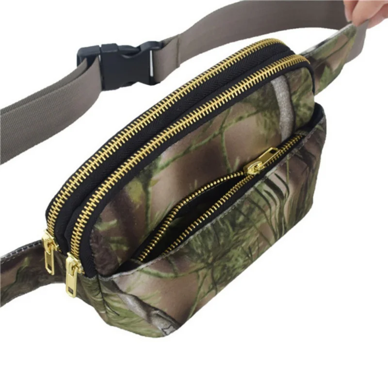 

Fanny Pack Belt Bag Women Men Camouflage Waist Bags Travel Bum Bag Purse Sport Waterproof Crossbody Waist Bag