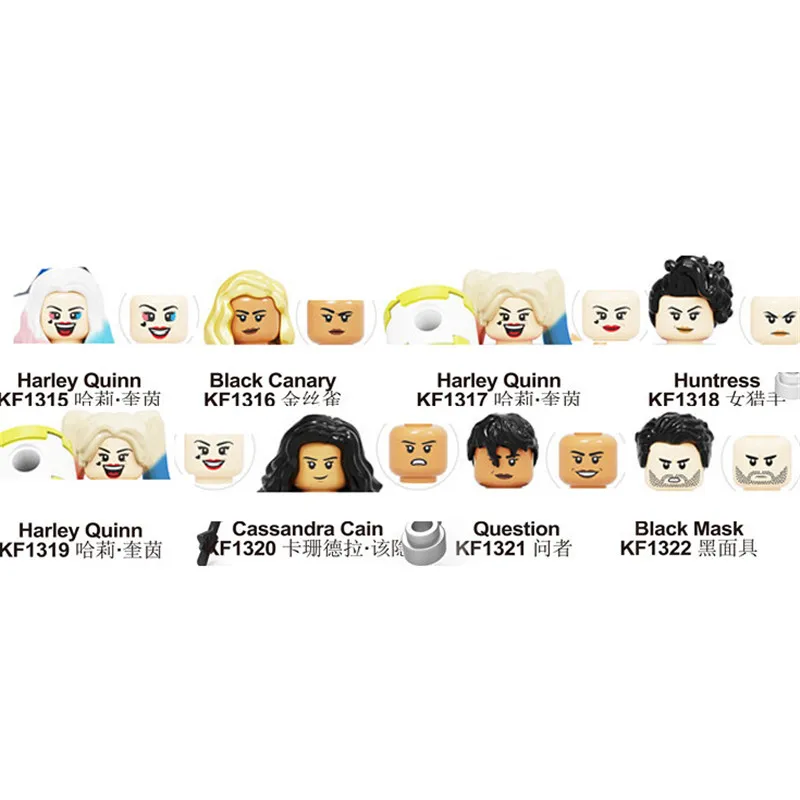 

1Pcs Sale Movie Series Mini Figures Harley Black Canarys Bricks Building Blocks Diy Assembled Model Gifts for Kids New