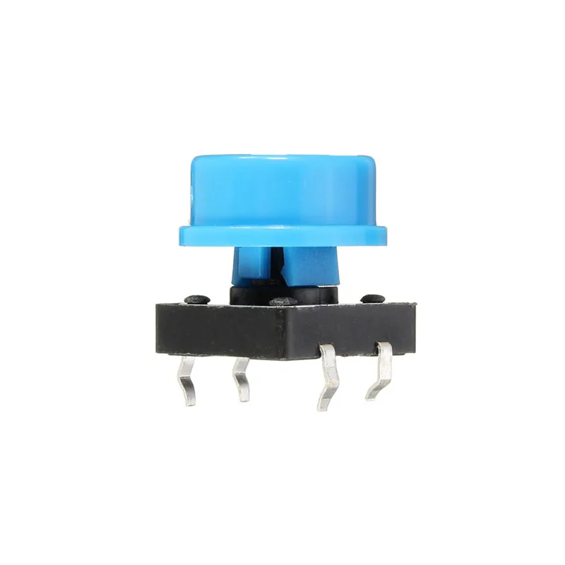 20 шт. 4 контактный синий Тактильный кнопочный переключатель мгновенные тактовые