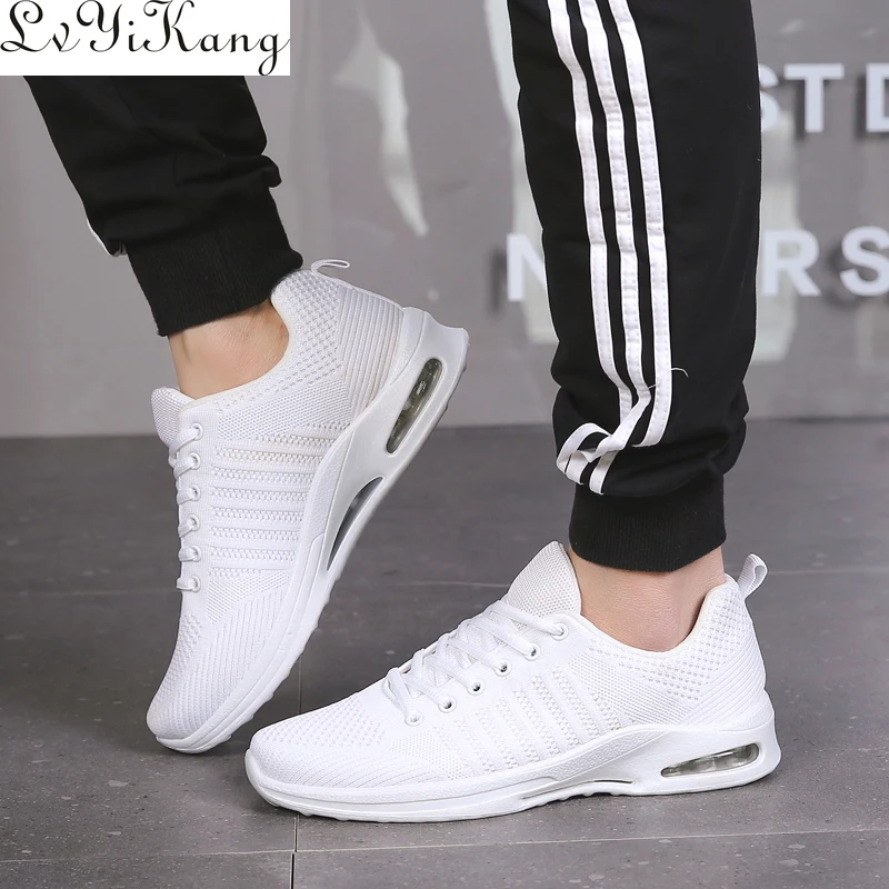 LVYIKANG/мужская легкая повседневная обувь Сетчатые дышащие тканевые мужские туфли