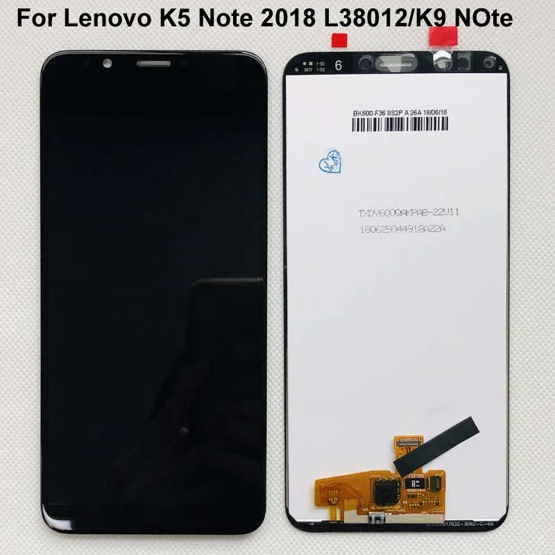 Оригинальный Новый ЖК дисплей AAA для Lenovo K5 Note 6 0 L38012 с сенсорной панелью и