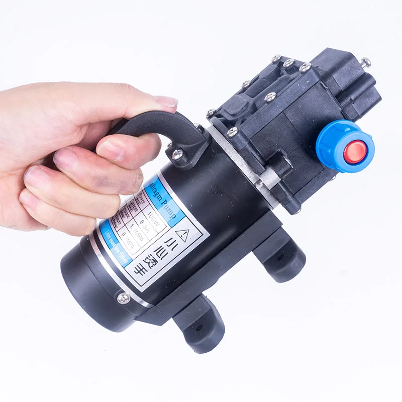 DC 12V 100W 1.1MPA 130PSI 8л/мин водяной насос высокого давления электрический мембранный самовсасывающий насос для мытья автомобиля