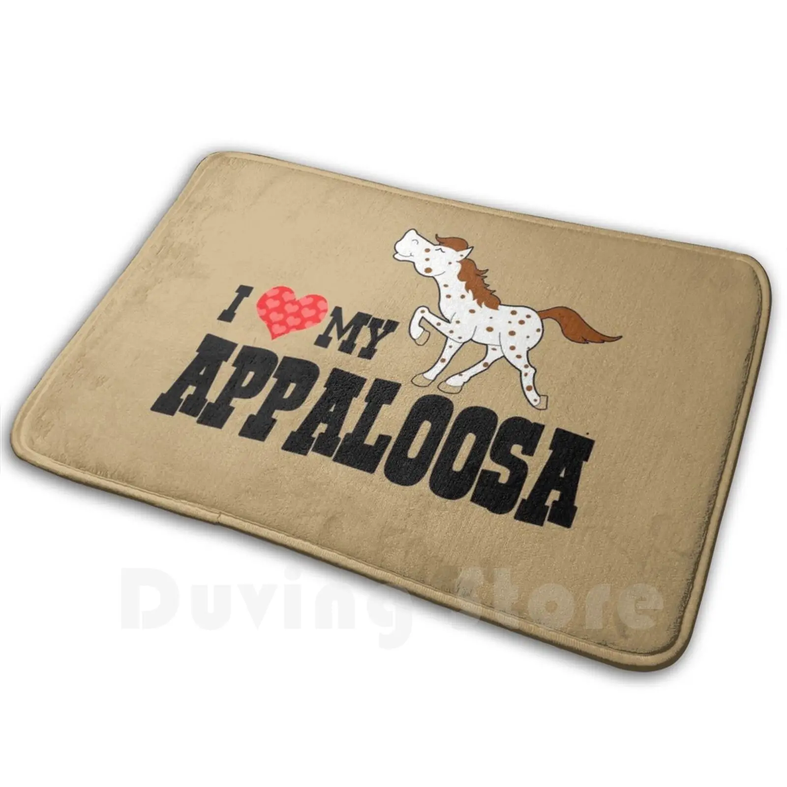 

I Love My Appaloosa Red Roan Appy Horse Carpet Mat Rug Cushion Soft Non - Slip Horse Horses Appaloosa Appaloosa Horse