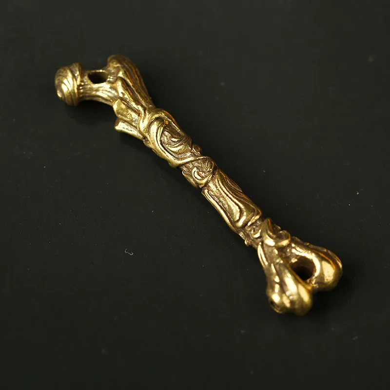 Punk Brass Pattern Leg Bone Pendants for Keychain Necklace Decorations Accessories Rock Men Biker Car Key Chain Hangings Jewelry | Украшения