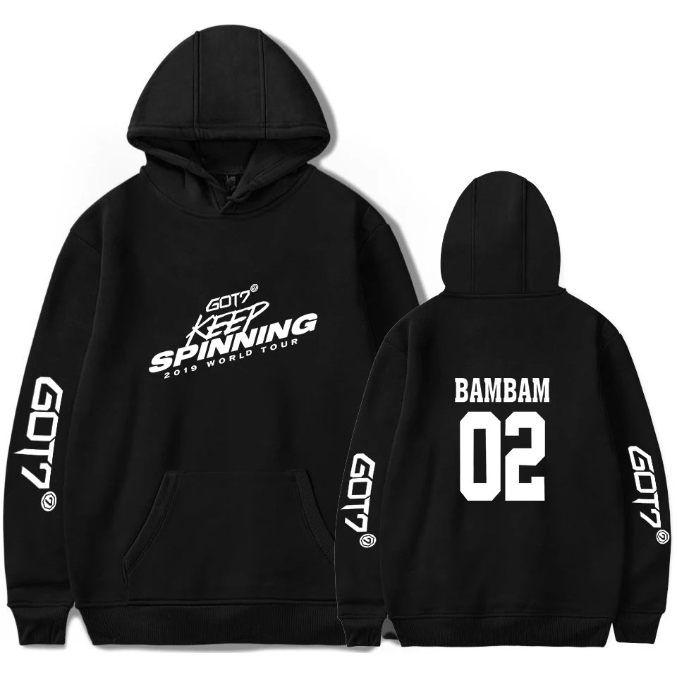 

Trendy Creative GOT7 WORLD TOUR Hoodies for Teen Girls Men/women Sweatshirts Spring Autumn Classic Boys Cute L Women-Clothes