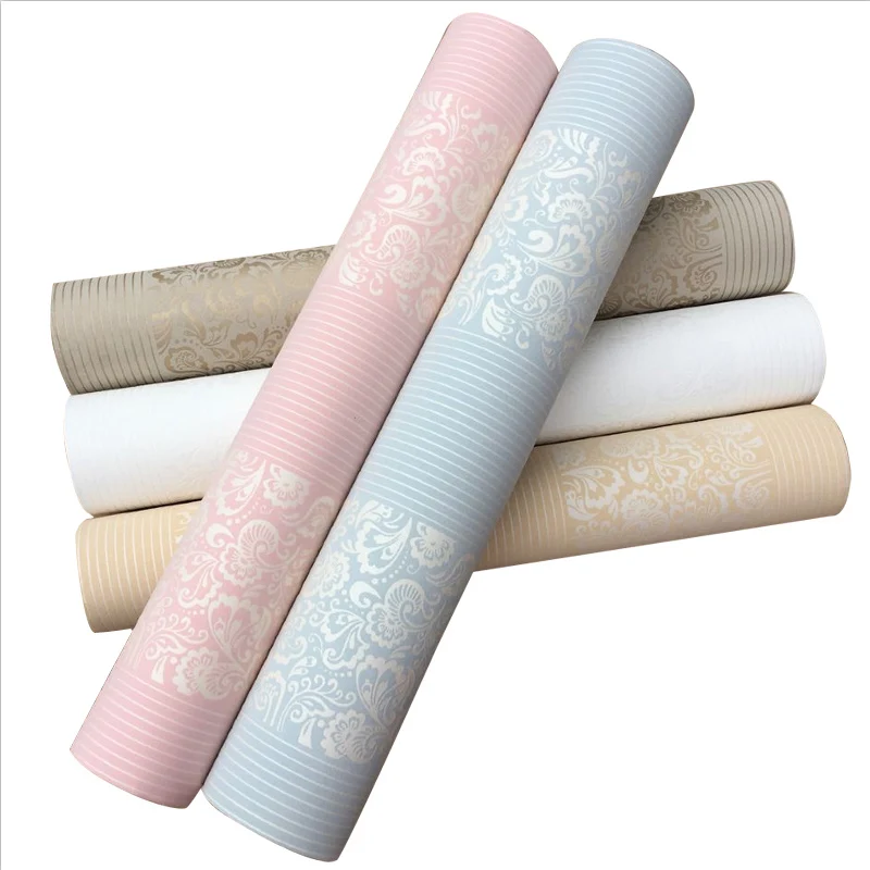 Европейские 3D вертикальные полосатые плотные нетканые обои с вертикальной