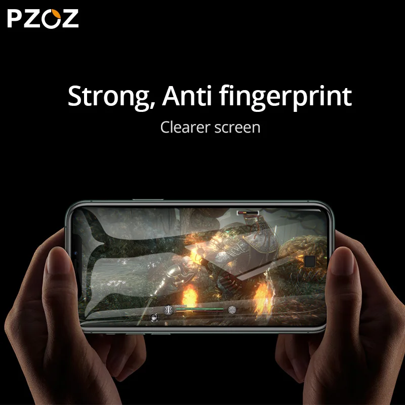 Закаленное стекло PZOZ для iPhone 11 Pro X XS Max XR Plus Защитная пленка экрана телефона 5 8 6 1 с