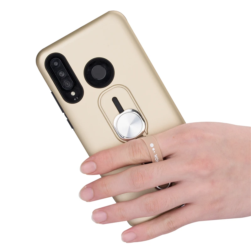 Likike Finger Ring Bracket Phone Case for Huawei P30 Pro Lite Mate 20 Integrated Silicone Cover Honor 8X 9 Anti-knock |
