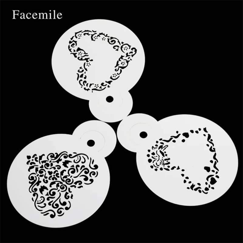 Пластиковые трафареты для печенья торта помадки цветов сделай сам Аэрограф