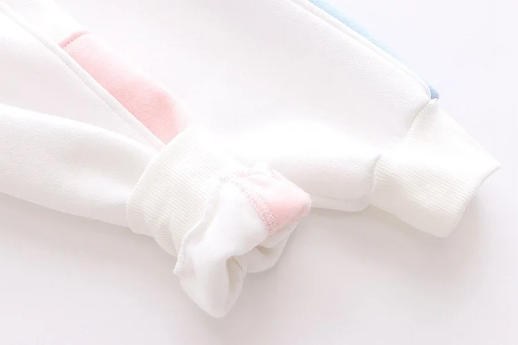 

Autumn Winter Sweet Fleece Sweatshirts Women Preppy Style Hooded Unicorn Embroidery Patchwork Kawaii Hoodies Student Warm Tops