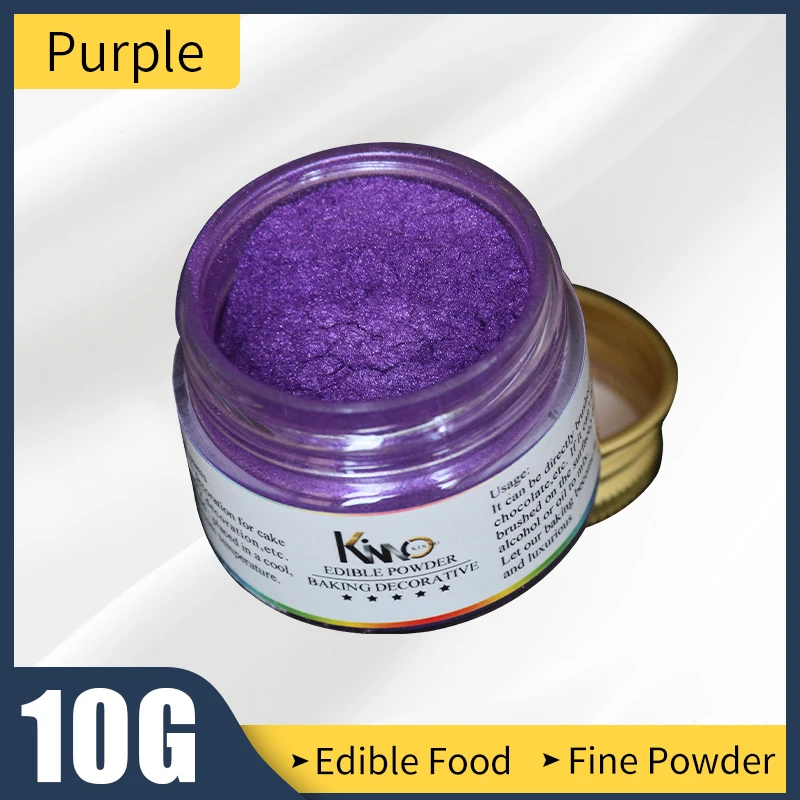Съедобные Еда порошок 10 г фиолетового Fondant (сахарная) пигмент раскраски чтобы