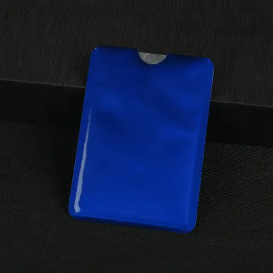 HJKL 6 шт. Rfid кошелек блокирующий замок держатель для банковских карт Id Чехол для банковских карт защита металлический кредитный NFC Держатель алюминий 6,3*9,1 см