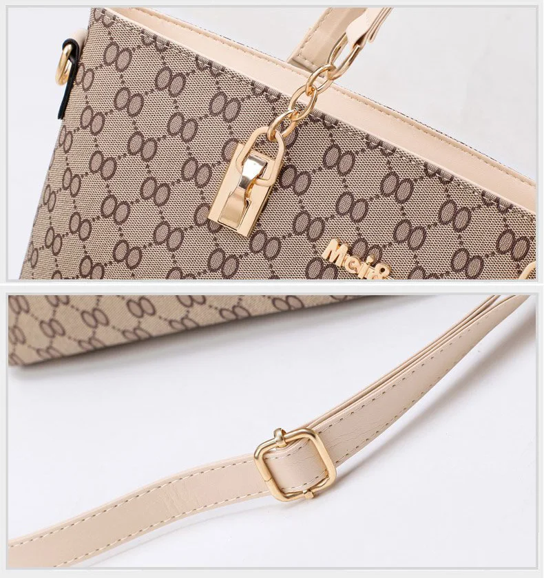 Autumn New Fashion Women's Bag 6 Piece Set Plaid Bag Lady Slung Hand Bag Shoulder Messenger Composite Bag