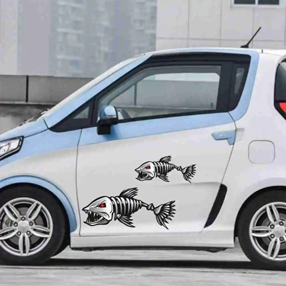 

2PCS Shark Car Sticker Car Styling Accessories Suitable For Motorcycle Golf BMW