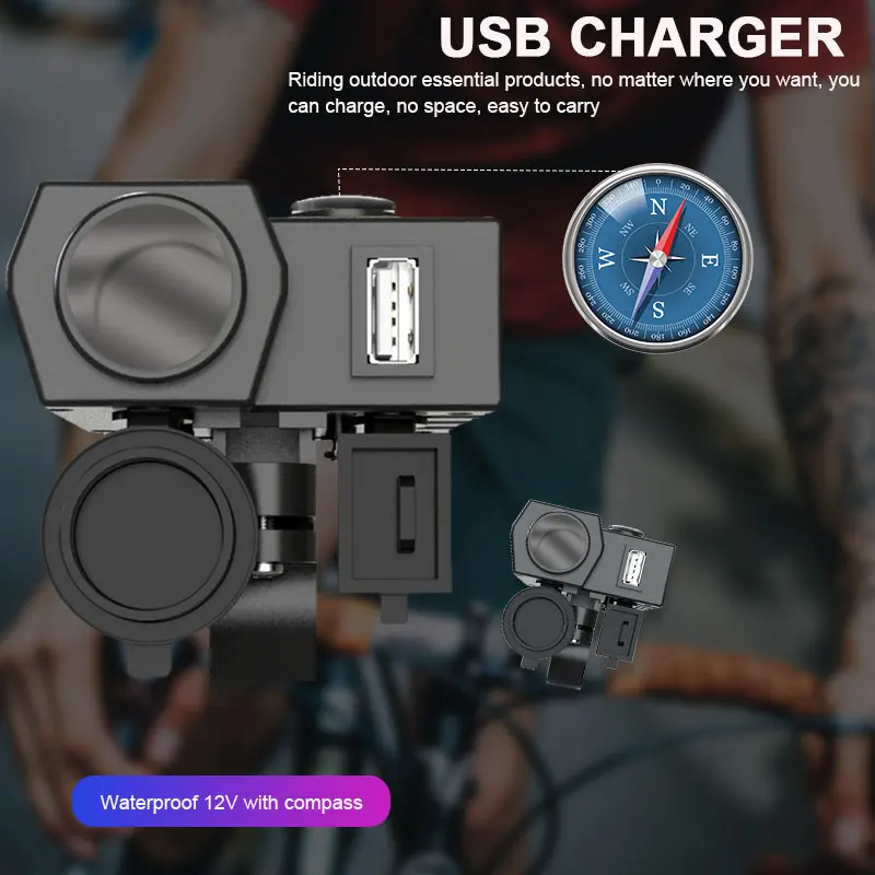 Мотоцикл Usb зарядное устройство мотоцикл розетка универсальный
