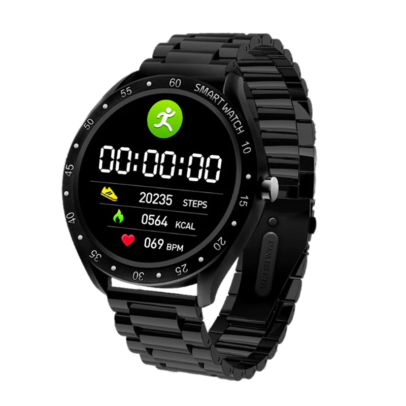 F13 полноэкранный пресс мужские стальные Смарт часы спортивные пульсометр