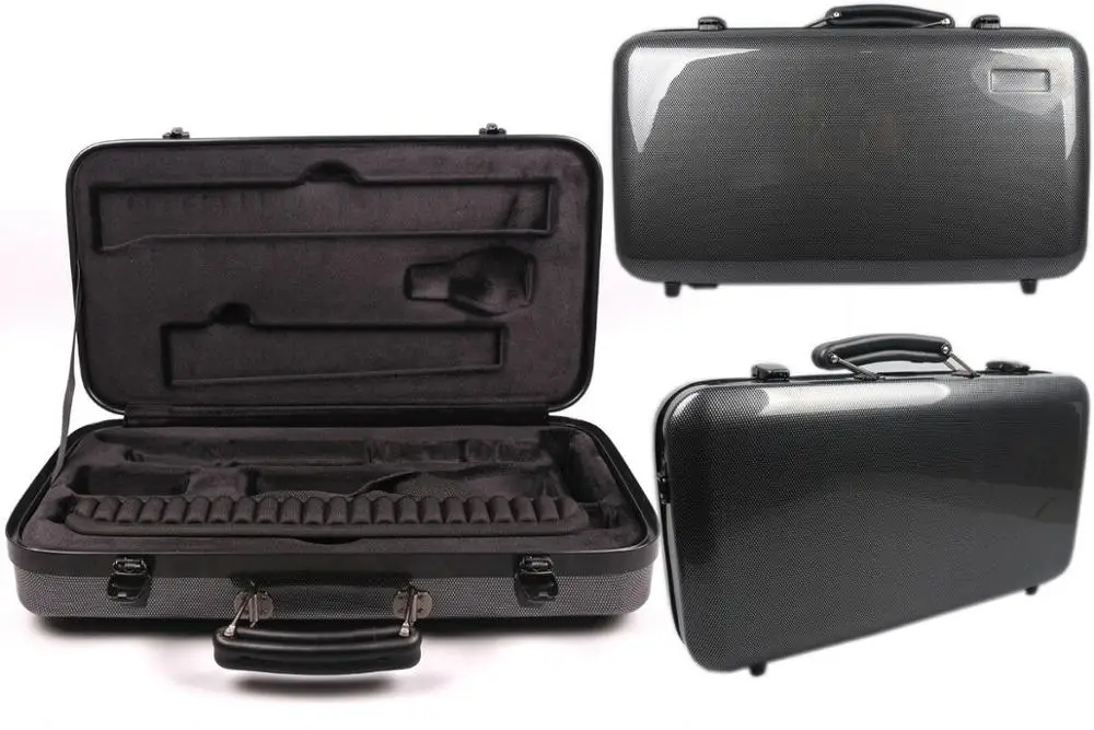 

Yinfente Professional Oboe Case Black Color Hard Shell Oboe Bag Shoulder Strap