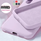 Жидкий силиконовый чехол для iPhone 13 12 11 Pro Max X XS Max XR, мягкий чехол карамельных цветов для iPhone13 SE 2020 7 8 6 6S 5 5SE, чехлы