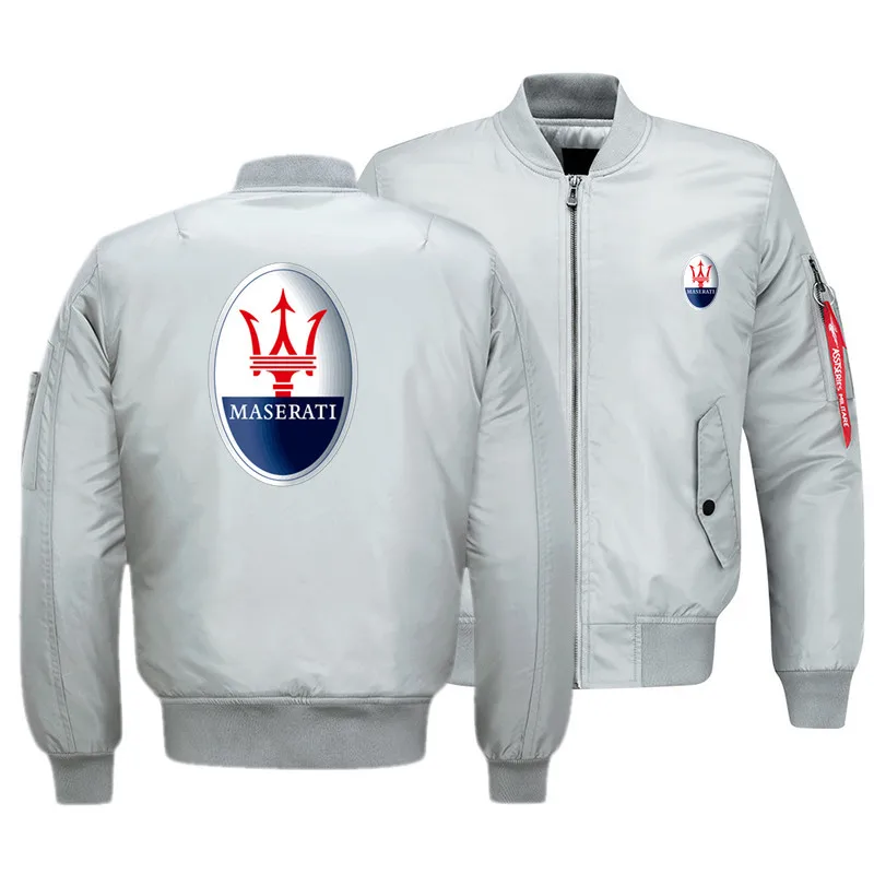 

Maserati Men's H9 Spring and Autumn Print Fashion Street Jacket Coat Comfortable Flight Jacket S-6XL