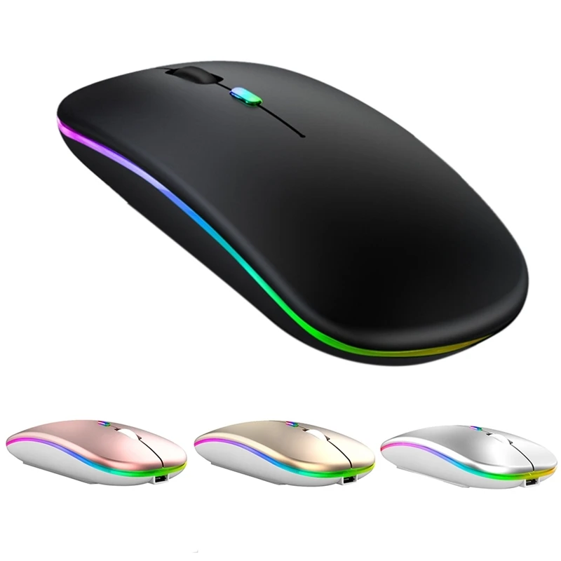 

refillable dual-mode silent bluetooth wireless mouse for portable computers