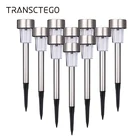 Уличные светодиодные фонарики на солнечной батарее, уличные фонарики для газона, Светильники для украшения сада с питанием от солнечного света для дорожек