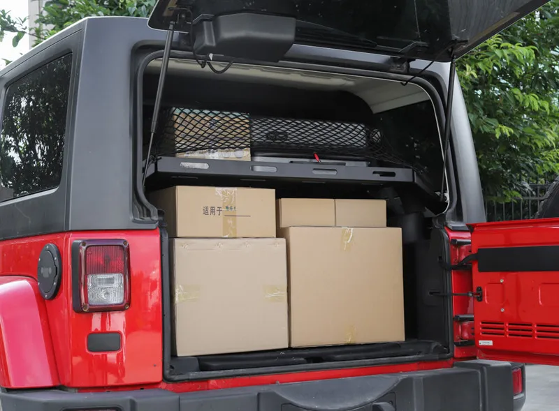 Задние стойки для Jeep Wrangler JK 2007+ Автомобильный багажник багажника, стеллаж для хранения багажа, аксессуары для Jeep Wrangler JL