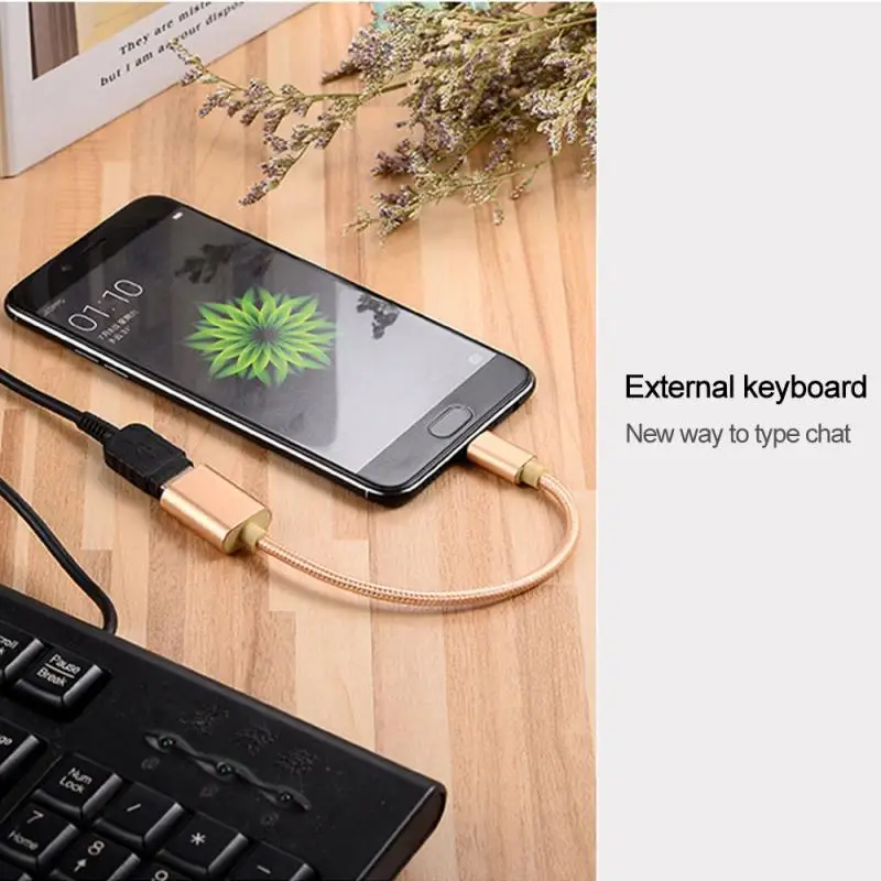 Кабель адаптер Type C для OTG USB 3 1 совместимый с Android смартфоном планшетом новым