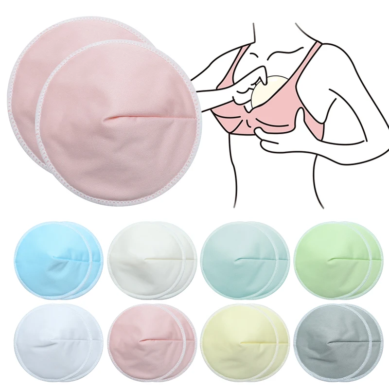 

Soft Bamboo Nursing Pad Washable Reusable Nursing Breast Pad Breastfeeding Pads Absorbent Waterproof Stay Dry Cloth Pad Feeding