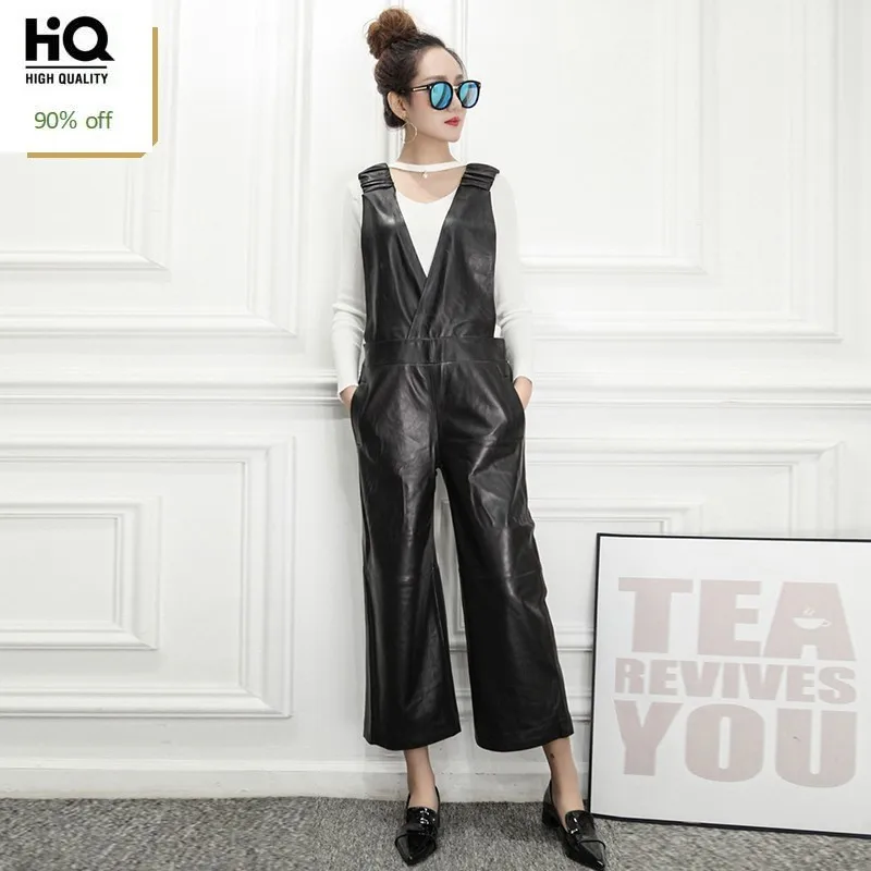 Высокое качество Роскошный женский комбинезон модные однотонные овчины