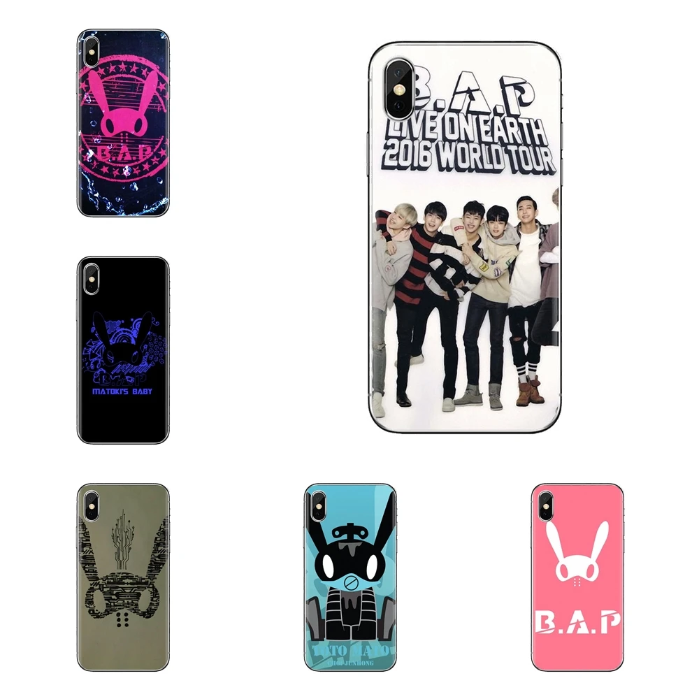 Прозрачный чехол из термополиуретана с отделением для кредитных карт Kpop Bap B.A.P