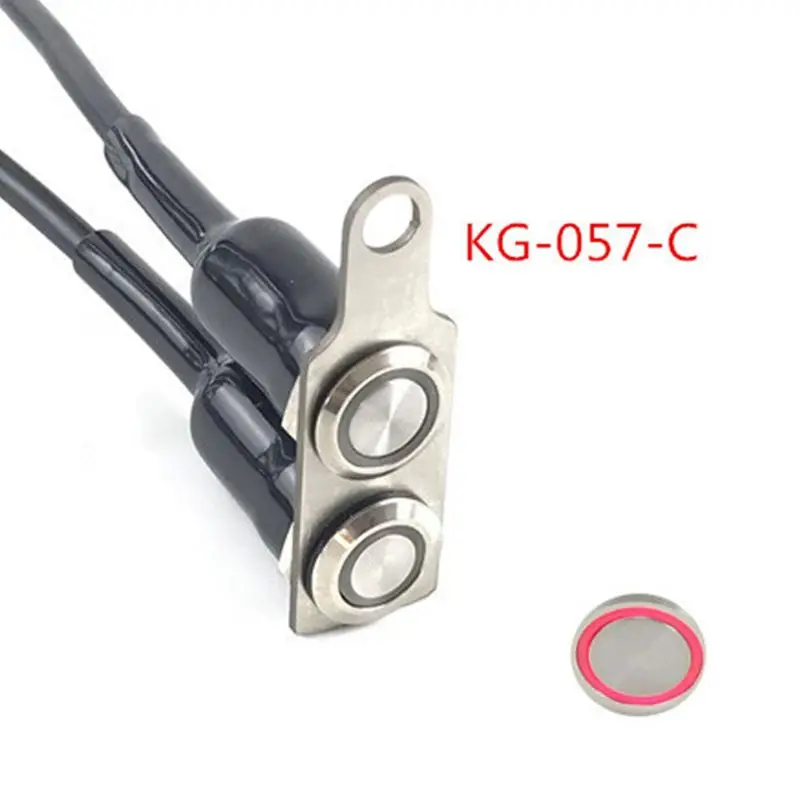 

Handlebar Single Switch Motor Adjustable Parts ON/OFF Button 12V/5A Red/Blue Light Colors Options For Racing Electric Motor