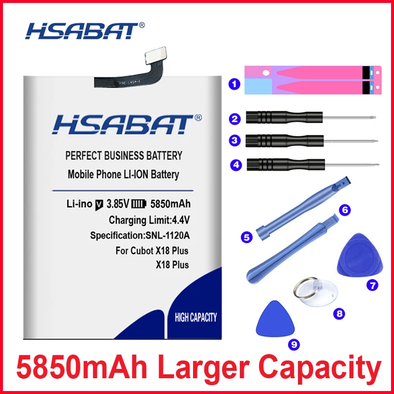 HSABAT 0 цикла 5850 мА/ч, Батарея для Cubot x18 плюс для Cubot X19 для Cubot P20 Высокое качество батареи