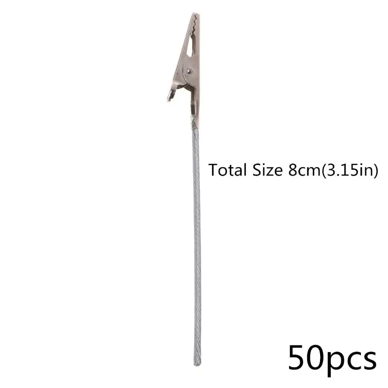 

50pcs 4 Inch DIY Craft Wire Clip Card&Note&Picture&Photo&Memo Holder Clips Party Alligator Clamp Clay&Cake Accessories