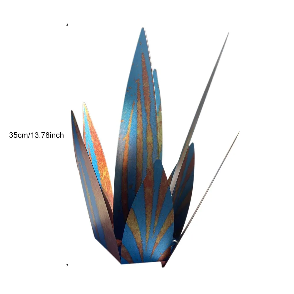 

Tequila Rustic Sculpture DIY Metal Agave Plant Creative Garden Figurines Patio Yard Lawn Art Decoration Household Decoration