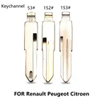 Лезвие для ключа KD VVDI Flip Remote LISHI VAC102 #152 HU136 153 # NE72 53 #, 10 шт.