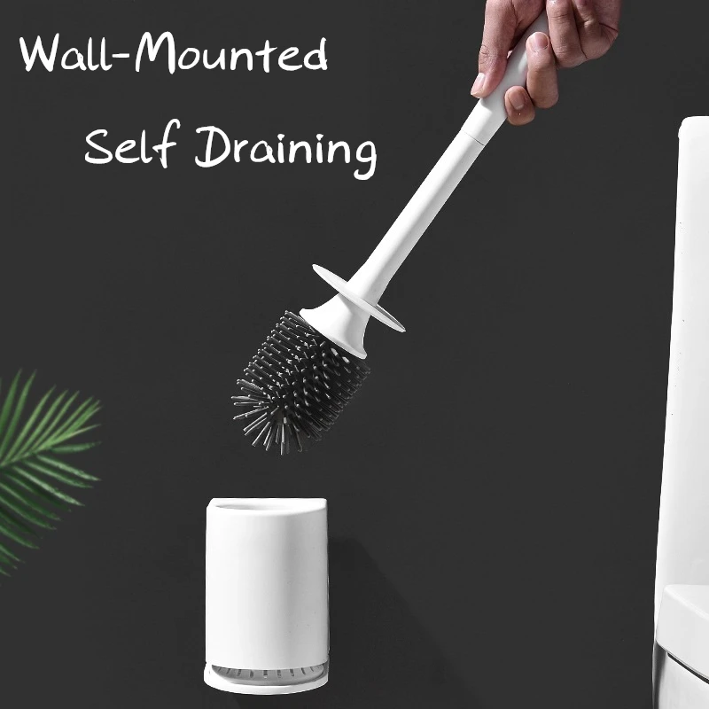 1 шт. усовершенствованная Щетка Для Чистки унитаза настенная основа легко