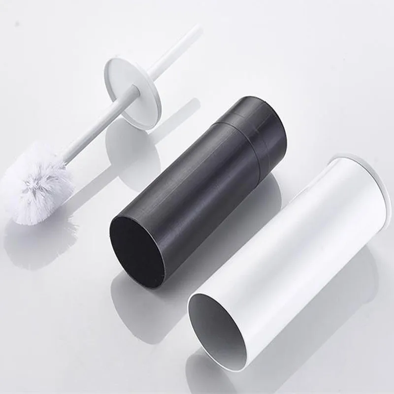 

Luxury Gold Black Aluminum Toilet Brush Holder Set Bathroom Cleaning Brush Floor Standing Bathroom Storage Organization Goods