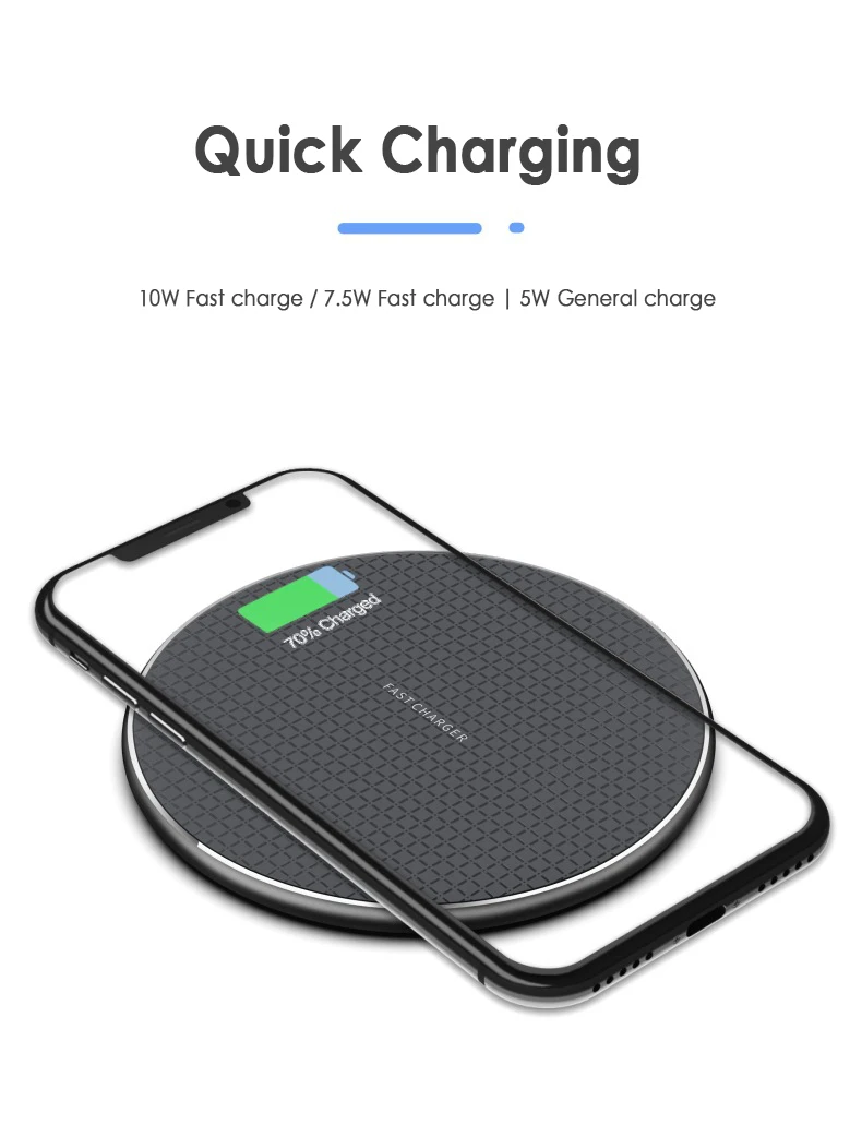 10w Wireless Charger Fast Charger For iphone14 13 12 11 pro xs max x xr  Samsung Xiaomi Huawei