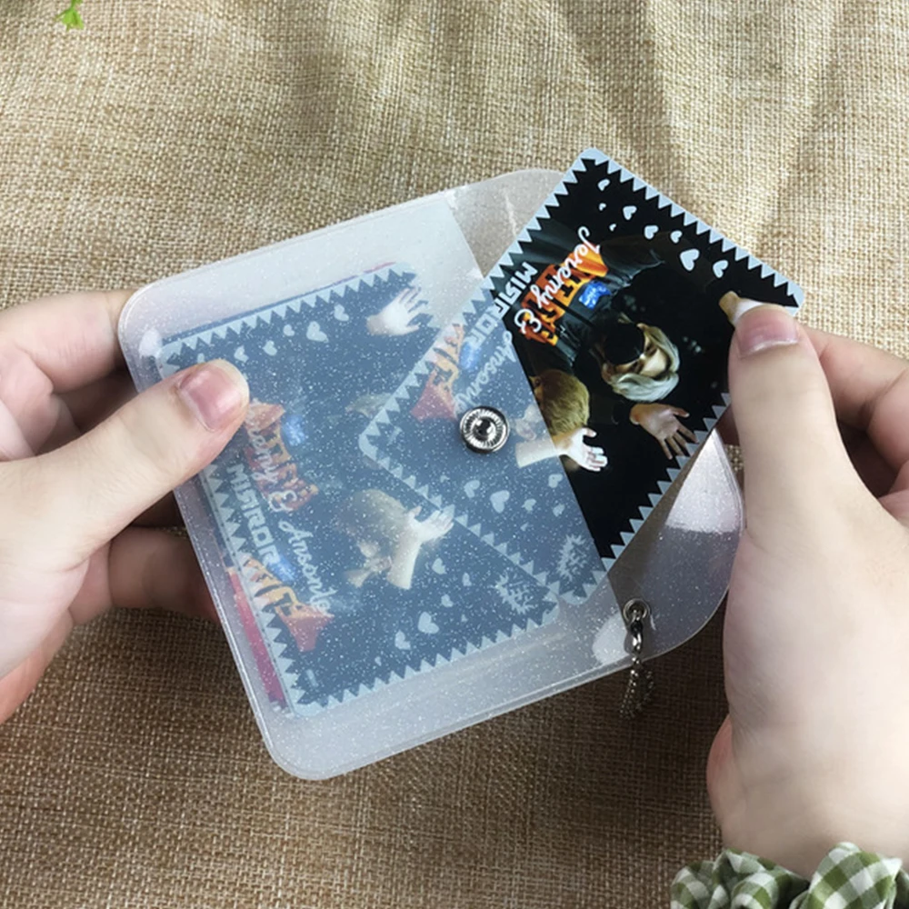 

Unisex Transparent Coin Purse Credit Card Holder Wallet Waterproof Key Photo Bag Organizer Case ID Card Holder Small Handbag