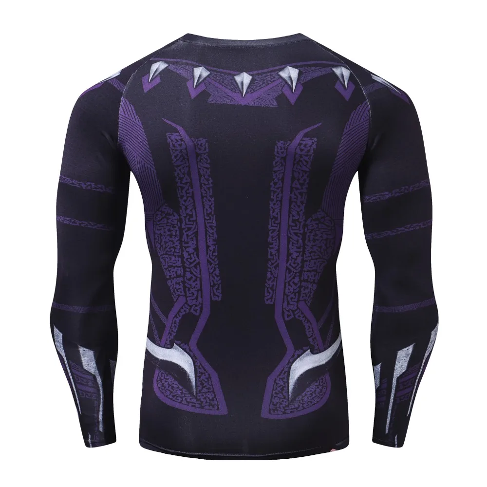 Мстители Бесконечность войны Черная пантера 3D компрессионная Мужская футболка