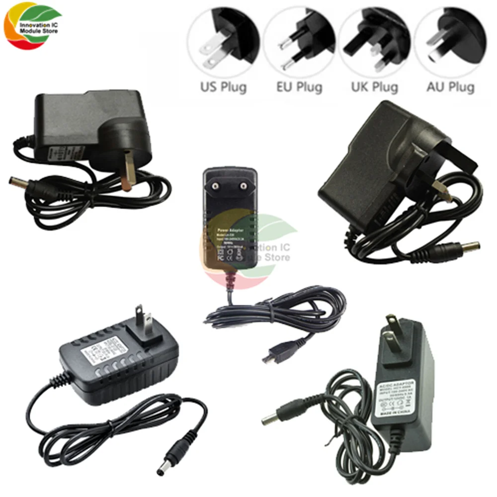 

Адаптер питания Длина шнура 1 м 12 в 1 а американская штепсельная вилка Европейская штепсельная вилка австралийская штепсельная вилка Регули...