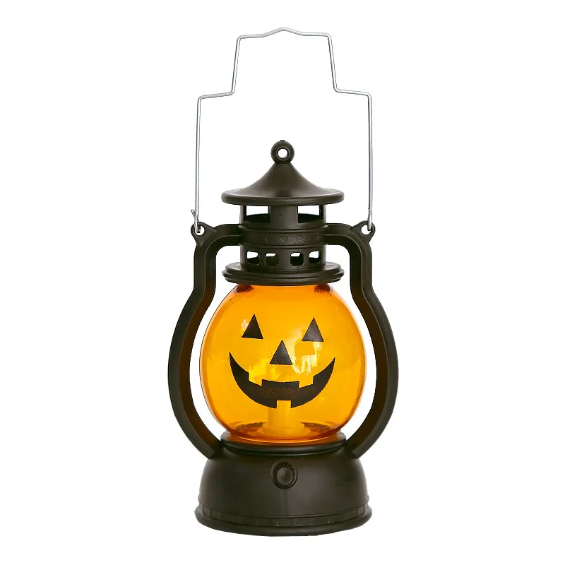 Luz LED colgante de noche para Halloween, linterna de poni, decoraci&oacute;n de Halloween, Bar, fiesta, l&aacute;mpara de aceite-5