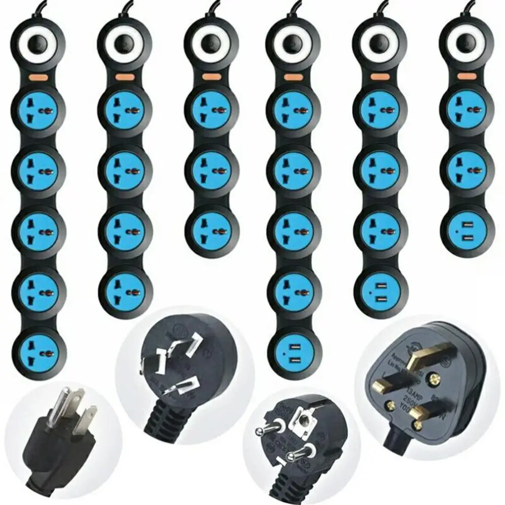 Сетевой удлинитель для защиты от перенапряжения с Usb гибкими вращающимися