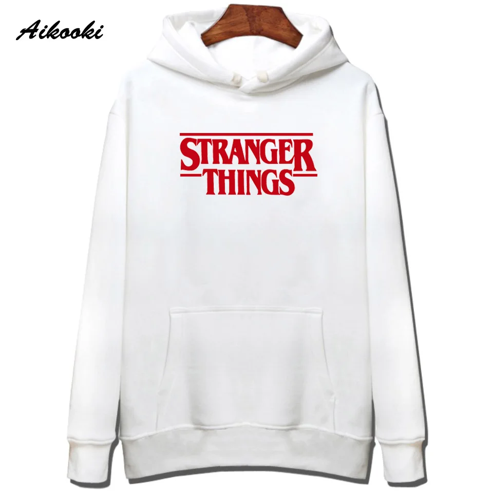

Aikooki - Stranger Things Hoodie Men/Women Cotton Top Clothing Male XXS-4XL Spring Fall casual pullover monochrome hoodie