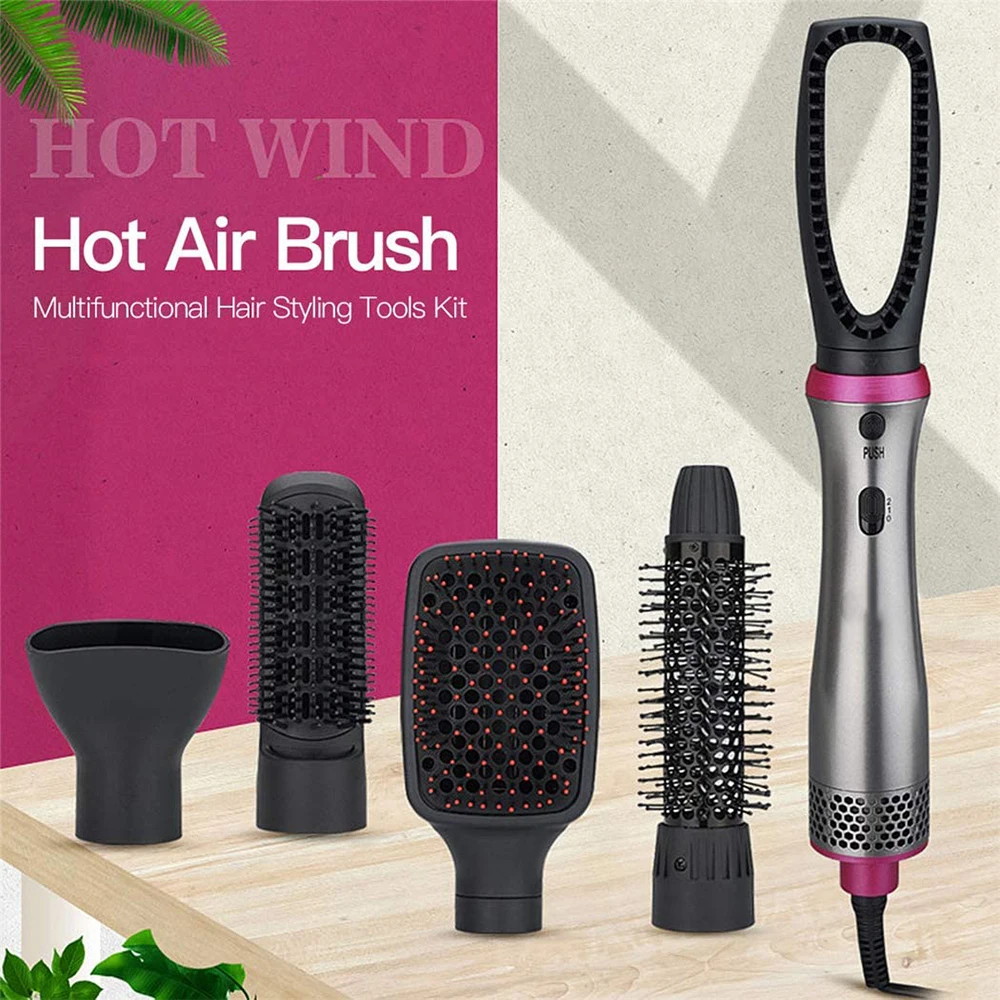 

5 in 1 Hot Air Brush Electric Hair Dryer Brush 5 in 1 Brush Hot Air Styler Comb Hair Straightening Comb Curling Iron